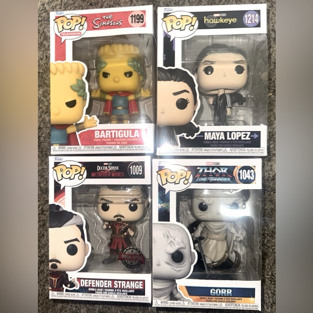 4 pack Funko Pop box